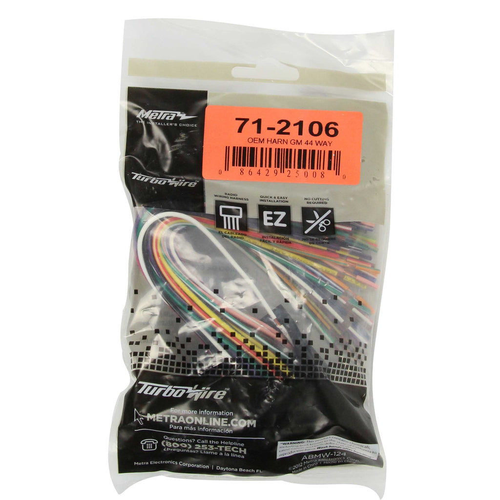 Metra 71-2106 OEM Harness Compatible Fits GM 2010-Up