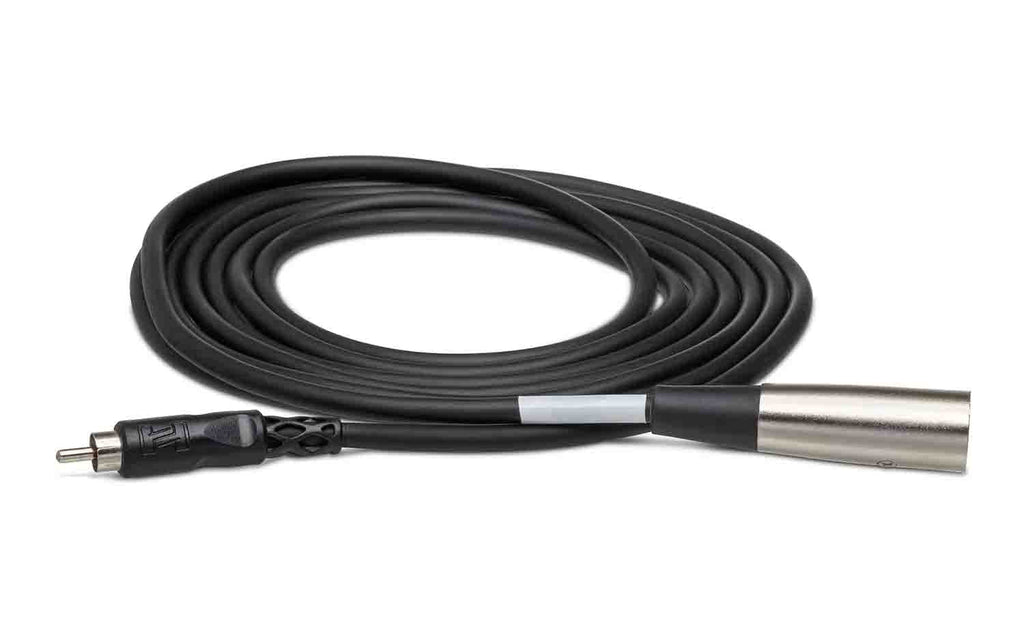 Hosa XRM-105, RCA Male to 3-Pin XLR Male Unbalanced Interconnect Cable - 5 Feet