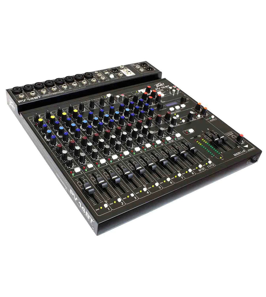Peavey PV 14 BT Stereo 8-Channel Recording Mixer Bluetooth Connectivity