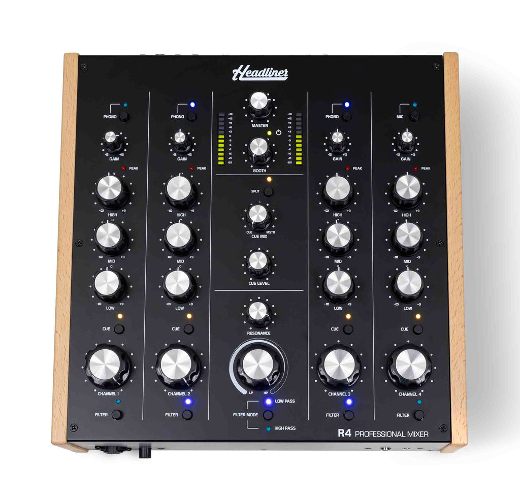 Headliner HL90120, 4 Channel Rotary DJ Mixer