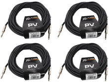 Charger l&#39;image dans la galerie, (4) Peavey PV 50&#39; Foot 14-Gauge 1/4&quot; TS to 1/4&quot; TS S/S Speaker Cables