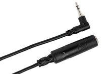 Charger l&#39;image dans la galerie, Hosa MHE-100.5 Headphone Adaptor, 1/4 in TRS to Right-angle 3.5 mm - 6 In