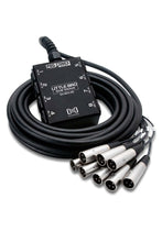 Charger l&#39;image dans la galerie, Hosa SH-8X0-25 Little Bro’ 8-Channel Sub Snake (Black) - 25 Feet