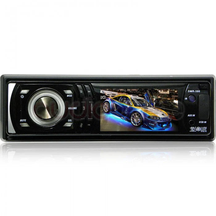 Absolute DMR-380BTAD 3.5" In-Dash + 2 Pairs Of Pioneer TS-G1620F 6.5" Speaker + TW600 Tweeter