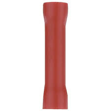 Install Bay RVBC8 Red Vinyl Butt Connector 8 Gauge Package of 100