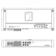 Charger l&#39;image dans la galerie, Diamond Audio HXM1100.6D HXM 6-Channel 1100W RMS Full Range Class D Amplifier