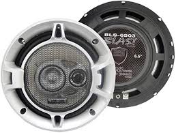 Absolute DMR380BTAD 3.5" Car Stereo, 2 Pairs of BLS-6503 6.5" speaker