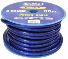 Load image into Gallery viewer, Absolute Premium 2 Gauge 50' Primary Marin Car Audio Battery Power Cable Blue