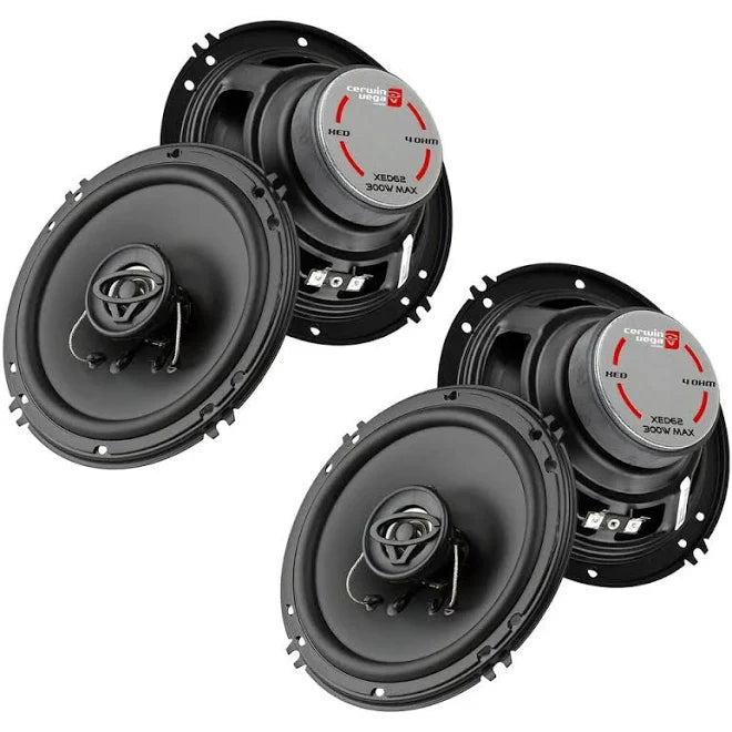 Cerwin Vega XED62  300W 6.5” Front & Rear Speaker Package for 1999-06 GM 4 Door