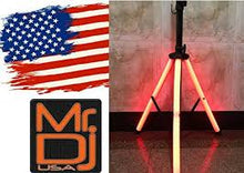 Load image into Gallery viewer, 2 MR DJ SS850LED Universal Color-Changing Stand LED Speaker Stand Tripod Remote Control