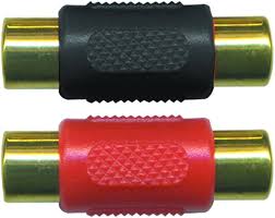 Absolute FF100-10 Female-to-Female RCA Barrel Connector Red & Black (10 Pack)