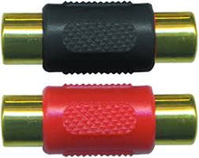 Load image into Gallery viewer, Absolute FF100-10 Female-to-Female RCA Barrel Connector Red &amp; Black (10 Pack)