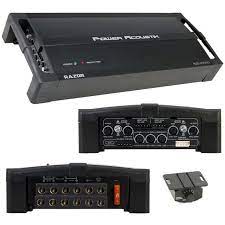 Power Acoustik RZ5-2500D RAZOR Series 5 Channel Amplifier + 4 Gauge Amp Kit