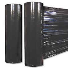 Charger l&#39;image dans la galerie, 4 Rolls BLACK Hand Pallet Shrink Wrap Plastic Stretch Film 18&quot; Wide 1500SQFt.