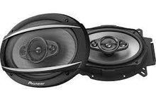 Charger l&#39;image dans la galerie, Pioneer (2 Pairs) TS-A6960F 4-Way 450 Watt 6&quot; x 9&quot; Coaxial Car Speakers 6x9 with 16 Gauge 50ft Speaker Wire