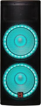 2 MR DJ PBX6600LED Bluetooth Speaker <br/>Professional Dual 2x15" 5500W Speaker PA DJ LIGHT Bluetooth