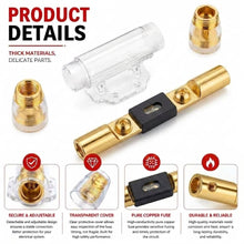 Load image into Gallery viewer, 2 Absolute ANH2-250 Inline Waterproof ANL Holder 1/0 Gauge fuseholder + 250 Amp Fuse
