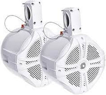 Charger l&#39;image dans la galerie, Power Acoustik MWT-80W 8″ Waterproof Marine Wake Tower Speakers Pair White