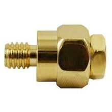 Load image into Gallery viewer, 2 Absolute BTG-50 GM Side Post Terminals Positive Negative Battery Terminal Gold Plated