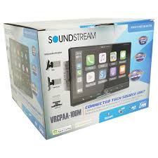 Soundstream VRCPAA-106M 10″ Mechless Headunit w/ Apple CarPlay & Android Auto
