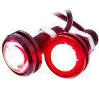 Charger l'image dans la galerie, Heise HE-SALR Red Accent Light with Silver Frame - .75 Inch, 3 Watt