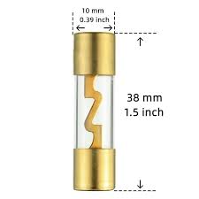 American Terminal TAGU100-5 100 Amp Gold-Plated AGU Glass Fuse (5 Pack)