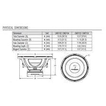 Charger l&#39;image dans la galerie, Diamond Audio DMD124 12&quot; 200W RMS 4-Ohm Impedance Subwoofer