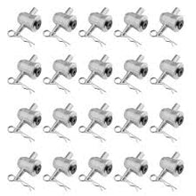 Load image into Gallery viewer, 20x Half Conical Coupler for Truss DJ Stage Lighting w/ Body Safety Clips Pins
