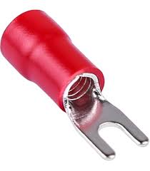Install Bay RVST88 Red Vinyl Spade Wire Terminals 8 Gauge #8 Package of 25