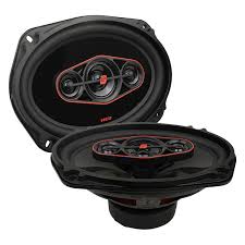 Cerwin Vega H7693 6x9" 3-Way Speakers + Gray Flat Enclosure Speaker Box