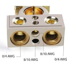Load image into Gallery viewer, Absolute 2/ 4 / 8 Gauge AWG Car Battery Terminal Chrome Positive &amp; Negative Set