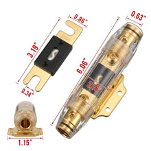 Charger l'image dans la galerie, Absolute ANH2-250 Inline Waterproof ANL Holder 1/0 Gauge fuseholder + 250 Amp Fuse