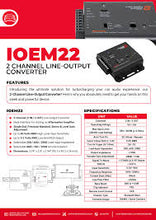 Load image into Gallery viewer, Cerwin Vega IOEM22 2 Channel Line Output Converter 2-In, 2-Out