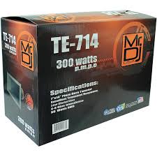 MR DJ TE714 7"x14" 300W PRO Audio PA/DJ Wide Screw-ON Type Piezo Compression Horn Tweeter
