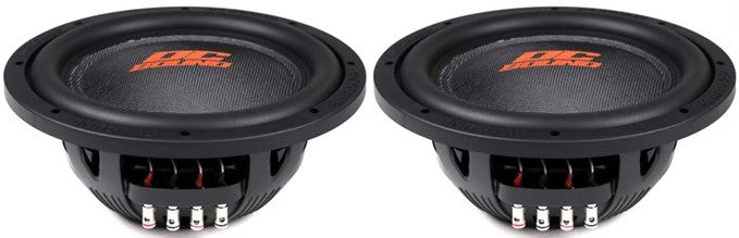 2 DC Sound DSW2000 10" Shallow-Mount Subwoofer 2000W + Ported Box + 4G Amp Kit