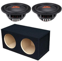 Charger l'image dans la galerie, 2 DC Sound DSW2500 12" Shallow-Mount Subwoofer 2500W + Enclosure Box + 8G Amp Kit