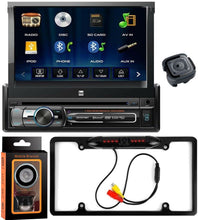 Charger l&#39;image dans la galerie, Dual Electronics XDVD176BT 7&quot; LED Backlit Touchscreen LCD Single DIN Car Stereo + Absolute CAM1500 Rear Camera Back up + Magnet Phone Holder