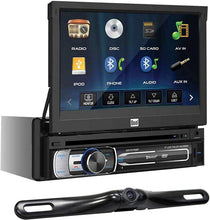 Load image into Gallery viewer, Dual Electronics XDVD176BT 7&quot; LED Backlit Touchscreen LCD Single DIN Car Stereo + Absolute Rear Camera Back up