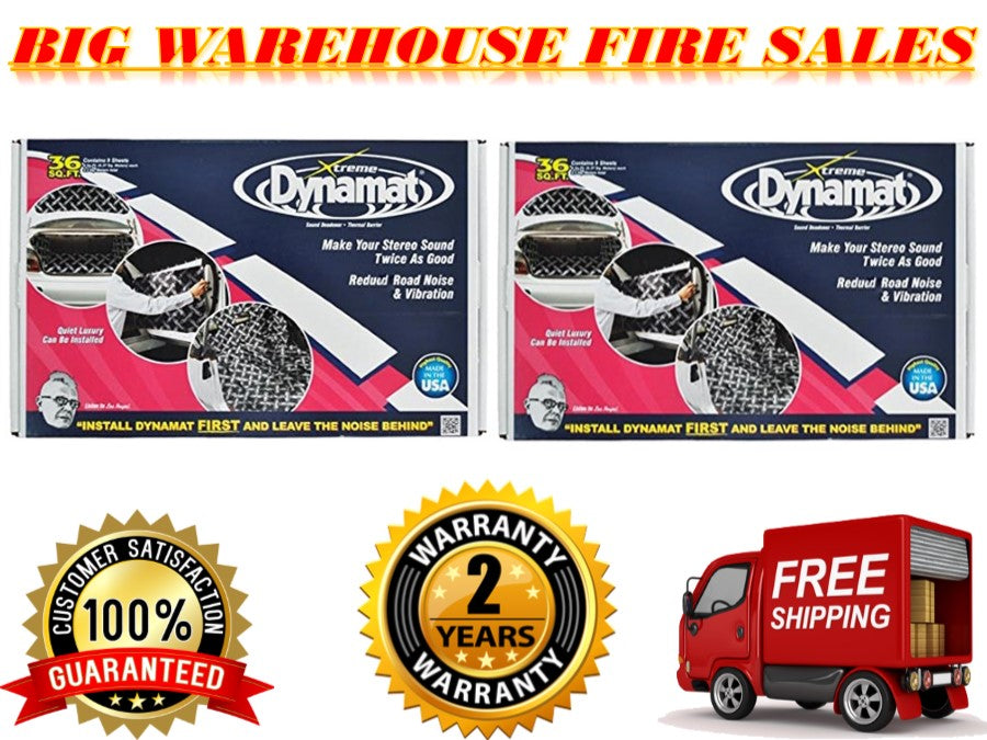 2 Original brand new Dynamat 10455 Xtreme Bulk Pack 36 SQ FT (9 Sheets)