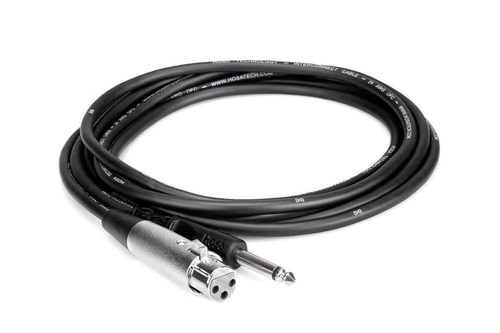 Hosa PXF-105 Unbalanced Interconnect Cable XLR3F to 1/4 in TS - 5 Feet