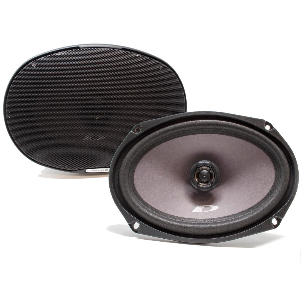 Alpine UTE-73BT RUE-4360 Remote + Two Pairs SXE-6926S 6x9" Coax Speakers