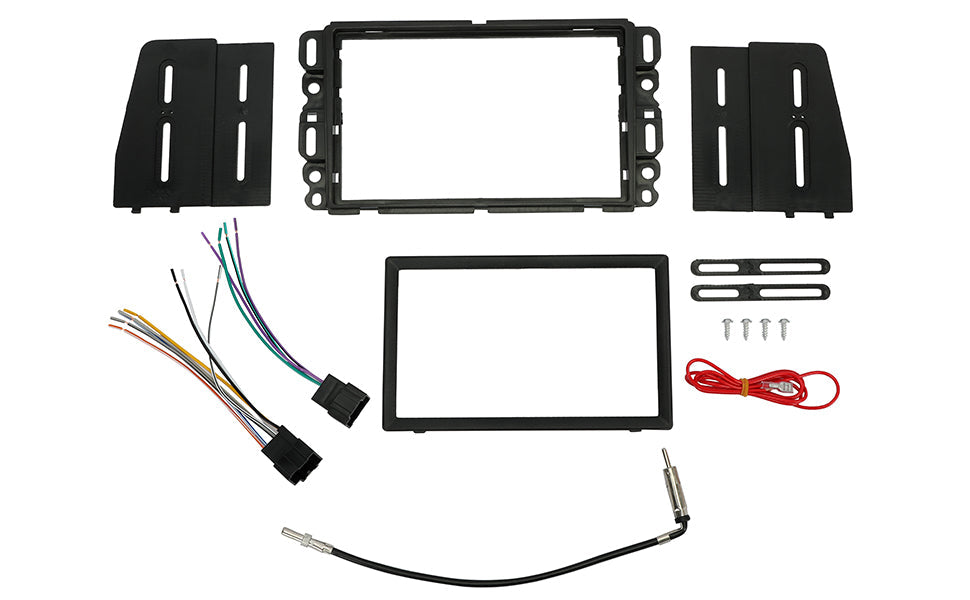 Compatible with Buick Chevrolet GMC Pontiac Saturn Suzuki Double Din Radio Install Kit Harness Antenna