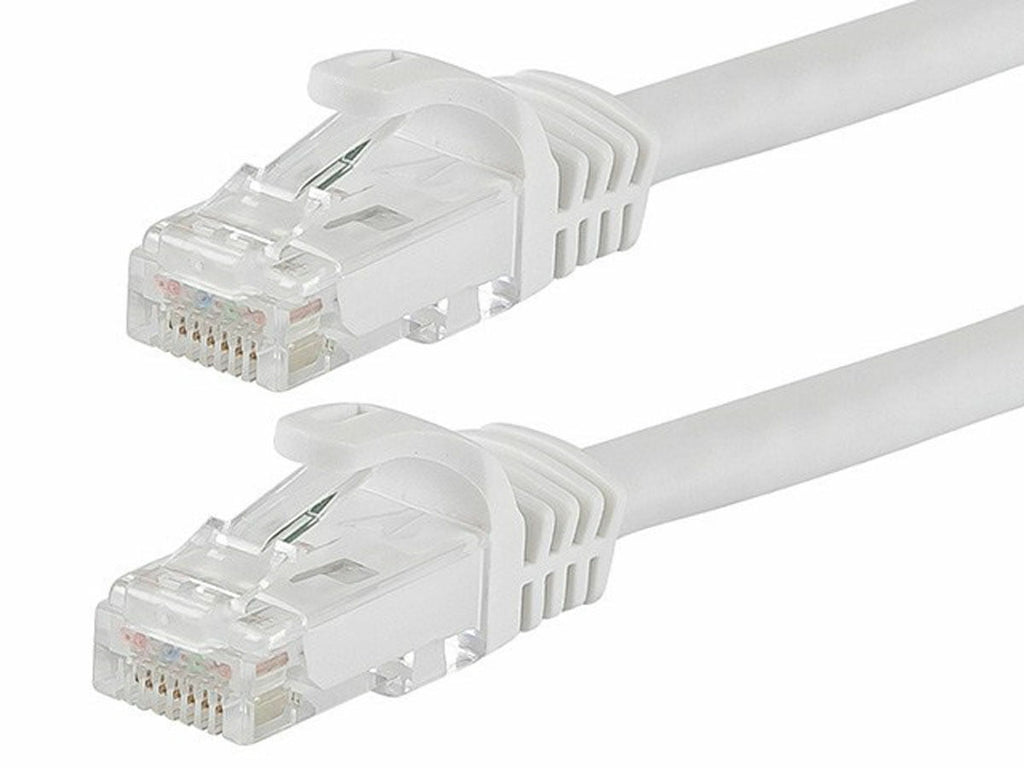 20 Cat6a Ethernet Network Patch Cable RJ45 23AWG 600M Solid Copper Wire 3' White