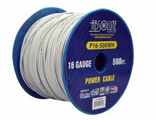 Load image into Gallery viewer, Absolute USA P16-500WH 16 Gauge 500-Feet Spool Power Wire Cable (White)