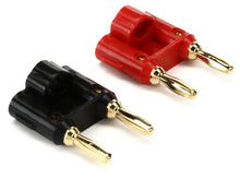 Load image into Gallery viewer, MR DJ BB100 Dual Banana Plugs Connector - Black/Red (1 Pair)
