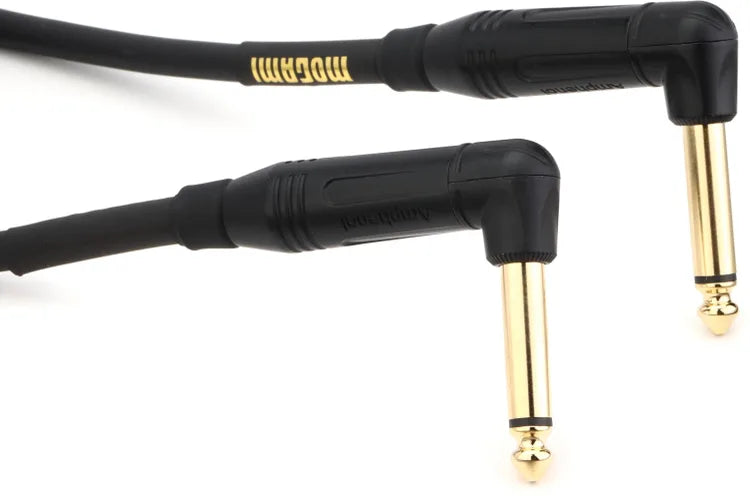 Mogami GOLD INSTRUMENT-1.5RR Right Angle to Right Angle Pedal Cable - 1.5 foot