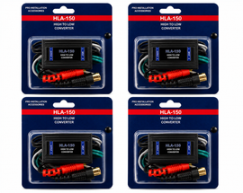 4 Absolute HLA-150 2-Channel High-to-Low Line Output Converter RCA Outputs