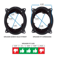 Load image into Gallery viewer, Metra 82-8150 Speaker Adapters 6" to 6.75" Compatible Fits for Toyota / Lexus 2012-2024