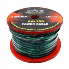 Load image into Gallery viewer, 2 Absolute P4-100GR 100' 4-Gauge Green Copper Mix Power Ground Wire Cable