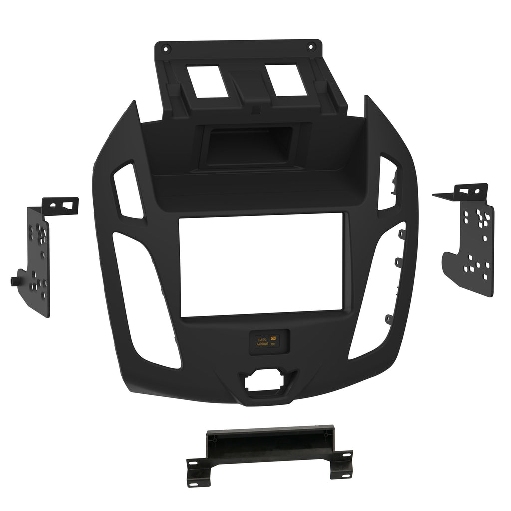 Metra 99-5856B Single DIN 2" or Double DIN 4" Car Stereo Dash Kit - Compatible Fits for Ford Transit Connect (with AM/FM only Radio) 2014-2018